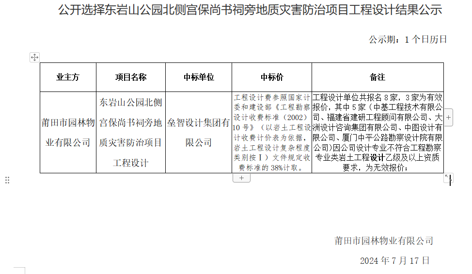 公開選擇東巖山公園北側(cè)宮保尚書祠旁地質(zhì)災(zāi)害防治項目工程設(shè)計結(jié)果公示.png